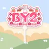 By2 Sun Han Sun Yu Abanico Grande en Forma de Tarjeta de Recogida Merchandising de Abanico para Conciertos Mismo Estilo de Tiktok