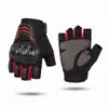 Luvas de Ciclismo Transfronteiriças, Antiderrapantes, Esportes Fitness, Homens e Mulheres, Adulto Exterior Antiderrapante, Luminosas, Espessadas, Resistentes ao Desgaste, Respiráveis, Meio Dedo