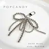 Colgante para Bolso de Caramelo Pop Coreano con Lazo y Borla de Perlas Llavero Lindo para Regalo Cadena para Teléfono Móvil Producto Terminado