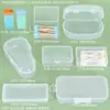 Caja de Bastoncillos Limpiadores para Pestañas Postizas Caja de Hisopos con Alcohol Caja de Pinceles para Labios Pincel Delineador Caja de Almacenamiento para Baño Caja de Herramientas de Maquillaje de PP
