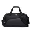 Bolsa de ginástica de grande capacidade, separação seca e molhada, bolsa esportiva com logotipo impresso, compartimento independente para sapatos, bolsa de viagem antirrespingos