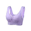 Ropa interior deportiva push up para realzar el busto lateral, talla grande para mujer, sujetador inalámbrico ajustable, cruce frontal, hebilla lateral, sujetador de encaje