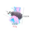 Suprimentos para animais de estimação brinquedo para gato vara para provocar gato cabeça de reposição de pena listra colorida espinho DIY vara de pescar interativa para gato fábrica em estoque