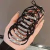 Goma Elástica para el Pelo con Pedrería para Mujer, Cuerda Elástica de Alta Elasticidad para Cola de Caballo, Accesorio para el Cabello Duradero