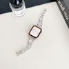 Adequado para Apple appleiwatch pulseira de relógio Trevo de metal pulseira de aço inoxidável sentido avançado s8 cinta
