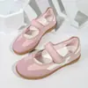 Elegantes zapatillas de entrenamiento alemanas de lunares con plataforma gruesa para aumentar la altura para mujer, nuevo modelo de verano 2026, adecuadas para combinar con faldas, zapatillas retro para mujer