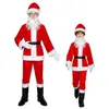 Crianças Adultas Veludo Dourado Papai Noel Fantasia Cosplay Halloween Cosplay Performance de Palco Falei Atacado Transfronteiriço