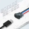 Enchufe de carga Type-C blanco empotrable con cable, conector hembra a presión, toma de corriente para pequeños electrodomésticos