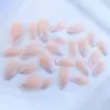 Comercio Exterior Simple Más Vendido Manicura Clásica Francesa Plata Brillo Fresco Pequeño Mediana Longitud Almendra Uñas Portátiles Mayoreo