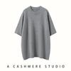 Nuevo Suéter de Cachemir para Otoño e Invierno Cuello Redondo Tejido de Punto Manga Corta Suéter Básico para Mujer Suéter Holgado y Versátil con Top Elegante