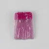 Pincel de Cílios com Haste de Cristal Para Extensão de Cílios Maquiagem Pincel de Cílios de Nylon Portátil Haste de Cristal Pincel para Cílios