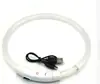 Collar de silicona luminoso LED para perro con hebilla de collar de carga USB, collar con cuentas de lámpara de silicona