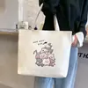 Bolsa de Lona Bolso para Estudiante Universitaria Bolso de Mano para Clase Gran Capacidad Bolsa de Compras Bolso Tote Versátil Venta al por Mayor Cabello