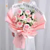 Buquê Artesanal Finalizado Melhor Amiga da Aniversariante Rosa de Lã Eterna Criativa Dia dos Namorados
