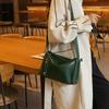 Bolso de Mujer de Cuero Genuino para Mujer 2024 Nuevo Estilo de Bolso Moda Europea y Americana de Alta Gama Cuero Vacuno Combinable Casual Cuero Suave Bandolera