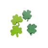 Venta al por mayor Festival Irlandés Trébol trébol de cuatro hojas 20 mm cuentas de madera adornos decorativos coloridos hechos a mano accesorios de joyería