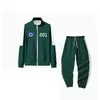 Ropa Deportiva Infantil Otoño Cuello Alto Cremallera Sudadera Verde Oscuro Azul X-O Nuevo Conjunto Digital Más Pieza Individual