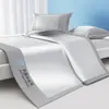 Conjunto de Três Peças de Tapete Gelado de Seda de Gelo de Verão Classe A para Uso Doméstico, Tapete Dobrável com Ar Condicionado, Tapete Macio Lavável, Tapete Duplo de Seda de Gelo