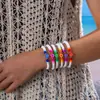 Los Brazaletes de Cerámica Suave de Colores Bohemios Europeos y Americanos Más Vendidos de Xiyin, Brazaletes Apilables de Flor Dopamina de Verano