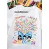 Camisetas Personalizadas Uniforme Turma de Formatura Alunos do Jardim de Infância e Ensino Fundamental Autorretrato Pai-Filho Manga Curta Camisas Esportivas Culturais com Texto Impresso DIY