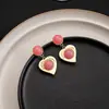 Brincos de Pérola Coreanos de Alta Qualidade 2026, Agulha de Prata Estilo Vintage Chanel Diamante Colorido Estrela de Oito Pontas Brincos de Tarraxa Atacado