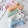Calcetines de Barco para Mujer Verano Nuevo Dibujo Animado Perrito Corte Bajo Transpirables Calcetines Dachshund Cortos Calcetines Semi-Ocultos Transfronterizos