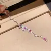 Pulsera de Cierre Simple y de Moda con Flor de Zircón, Lujo Ligero, Sensación de Alta Gama, Pulsera Versátil, Joyería de Mano Estilo Palacio Retro al por Mayor