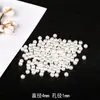 3-30mm contas peroladas de imitação com furo para realce contas soltas para grampo de cabelo DIY feito à mão acessórios para pulseira colar decoração