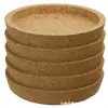 Paquete de Cinco Posavasos de Corcho Esterilla para Té Esterilla Aislante Térmico Portavasos para Taza de Té Estilo Europeo Tridimensional Antideslizante Antiescaldado Esterilla para Tazón Creativo Manteles Individuales