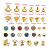 Venda Direta da Fábrica Tubo de Vidro com Borda Dourada Broca 6-11mm Rivets Coloridos de Diamante Acessórios para Roupas Acessórios de Decoração para Bolsas
