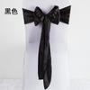 Laços de Fita de Cetim Personalizados Transfronteiriços, Fitas de Seda, Decorações para Encosto de Cadeira de Banquete e Casamento, Flores para Encosto de Cadeira, Capas de Cadeira Venda por Atacado