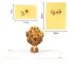 Cartão de Cumprimentos 3D para o Dia do Professor com Buquê de Cravos Bordados, Escultura em Papel, Mensagem Criativa de Gratidão, Cartão Transfronteiriço para Atacado