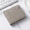 2025 Nueva Moda Tendencia Cartera para Hombre Corta Europea y Americana Retro Múltiples Ranuras para Tarjetas Cremallera Personalizada Billetera Sencilla para Monedas