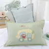 Funda de almohada de algodón puro con botones a presión, una sola pieza, adecuada para almohadas de jardín de infancia y de estudiante, 35* Algodón de gasa para niños