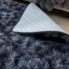 Alfombra de felpa de pelo largo teñida anudada transfronteriza gruesa de seda y lana, alfombrilla para sala de estar, dormitorio, alfombra de mesita de noche, venta al por mayor de fábrica