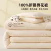 Núcleo de Colcha 100% Algodón de Xinjiang Clase A Algodón Crudo Colcha de Invierno Colcha de Primavera y Otoño Colcha de Verano Colcha de Aire Acondicionado Colcha de Algodón para Dormitorio Estudiantil