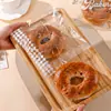 Sacos de Embalagem de Pão Econômicos Transfronteiriços, Sacos de Embalagem de Pão Transparentes Autovedantes Autoadesivos, Sacos de Embalagem Pequenos para Assar Biscoitos