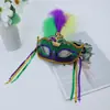 Máscara de Meio Rosto Carnaval Mardi Gras Festa Máscara para Olhos Transfronteiriça Brasil Nova Orleans Joias Acessórios Roupas