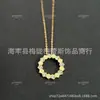 Collar Anillo Shangmei Versión de Alta Gama con Panal Incrustado de Diamantes para Mujer, Chapado en Oro Rosa de Plata de Ley 925, Colgante Hexagonal de Lujo Ligero