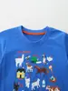 26 Camisetas de Manga Corta de Verano para Niños Estilo Europeo y Americano Camisetas con Estampado de Dibujos Animados para Niños Pequeños y Medianos Sudaderas de Cuello Redondo Venta al por Mayor