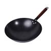 Wok de Cocina de Nitruro Antioxidante de Fondo Redondo de Hierro Forjado para Cocinar Doméstico Sin Recubrimiento No Fácil de Pegar Transmisión en Vivo Comercio Electrónico Olla de Hierro