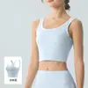 Nuevo Chaleco Camisola de Yoga para Mujer con Almohadillas Fijas en el Sujetador, Antishock, Realzador, Transpirable, Amigable con la Piel, Ropa Exterior, Ropa Interior, Top de Fitness