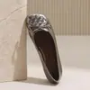 Mocasines Tejidos de Tacón Bajo y Suelas Suaves, Lazo Estilo Francés, Nuevos Mocasines Planos Shallow para Mujer Primavera 2026 para Uso Diario