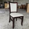 Nova Cadeira Simples de Madeira Maciça Estilo Chinoiserie com Encosto Macio Cadeira de Jantar para Casa Hotel Restaurante Caixa Cadeira de Couro PU Disponível