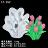Molde de Silicona Hoja Flor Margarita Doblez Azúcar Chocolate Accesorios Decoración de Pastel Gotas Pegamento Arcilla Molde de Cerámica Suave