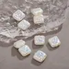 Otoño e Invierno Nuevo de Alta Gama Mujer Celestial Forma Especial Cuadrado Agujero Pasante Perla de Agua Salada Imitación Accesorios para Pulsera Collar DIY