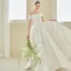Elegante vestido de novia ligero 2026 nuevo estilo, vestido de compromiso sencillo para comercio exterior, vestido para sesión de fotos de viaje en AliExpress, vestido de novia para novia petite