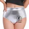 Shorts Metálicos de Cintura Alta Levanta Glúteos para Mujer Brillantes Sexys para Festival de Baile Carnaval