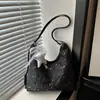 Bolso Tote de Gran Capacidad para Mujer con Bordado Fresco de Letras 2026 Personalidad Moda Sentido del Diseño Casual Debajo del Brazo Hombro Único Cruzado