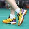 Tênis Esportivo de Cano Baixo para Homens e Mulheres, com Solado Macio Antiderrapante e Resistente ao Desgaste, Sapatos para Treinamento Abrangente ao Ar Livre e Badminton com Botões Giratórios
